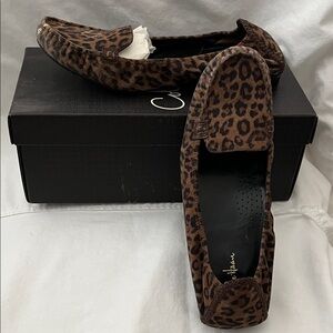 Cole Haan Leopard Print Moccasins